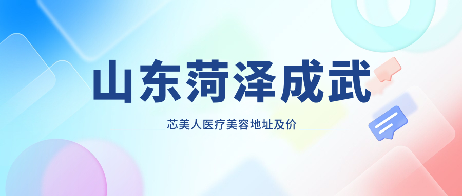 山东菏泽成武芯美人医疗美容