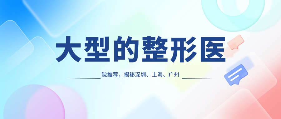 大型的整形医院推荐 大型的整形医院推荐