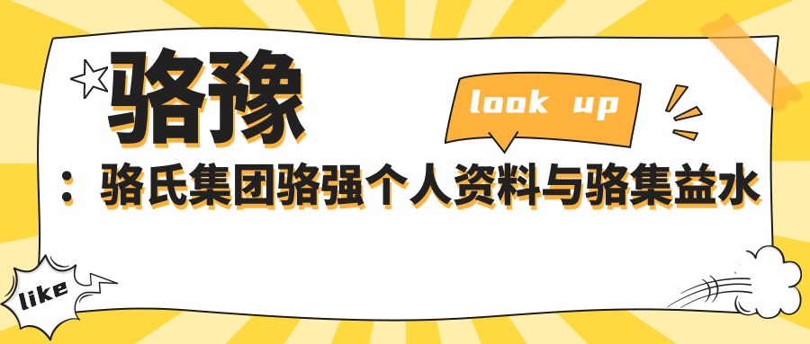 骆豫与骆氏集团简介 骆豫与骆氏集团简介